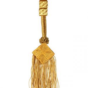 Cordoniera per croce pettorale quadro frangia metallica