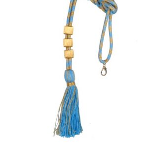 Cordoniera per croce semplice tre passanti fiocco fascetta oro e colore