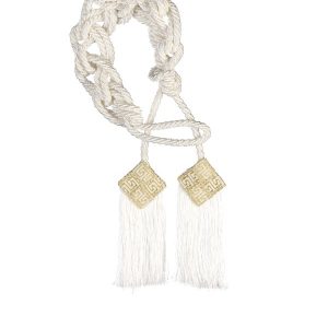 Cingolo lusso Giotto oro e avorio seta