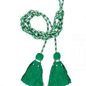 Cingolo palla con fiocchi legati fascetta argento e colore