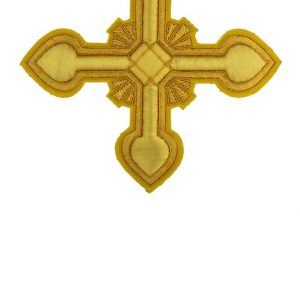 Croce ramino ricamata oro